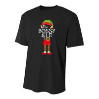 The Bossy Elf Youth Performance Sprint T-Shirt