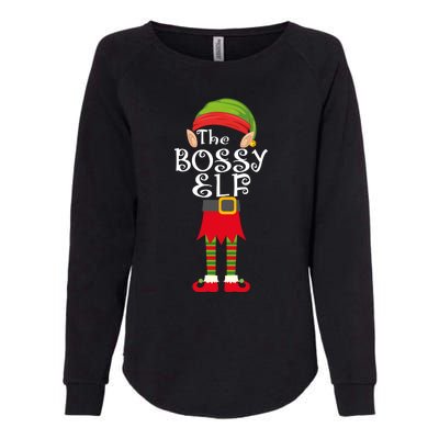 The Bossy Elf Womens California Wash Sweatshirt