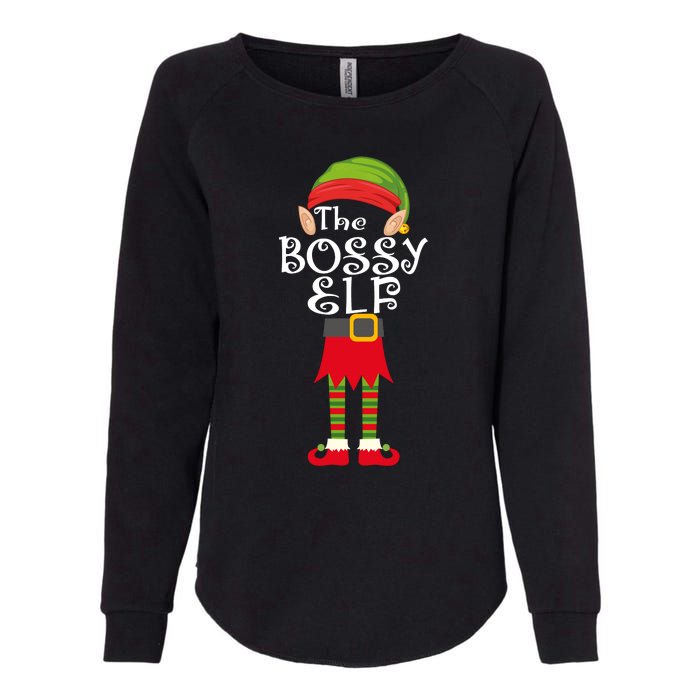 The Bossy Elf Womens California Wash Sweatshirt