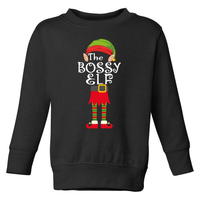 The Bossy Elf Toddler Sweatshirt