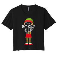 The Bossy Elf Women's Crop Top Tee