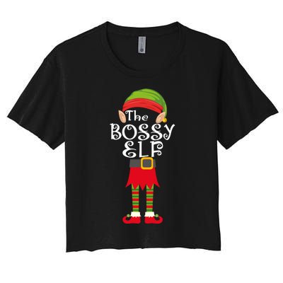 The Bossy Elf Women's Crop Top Tee