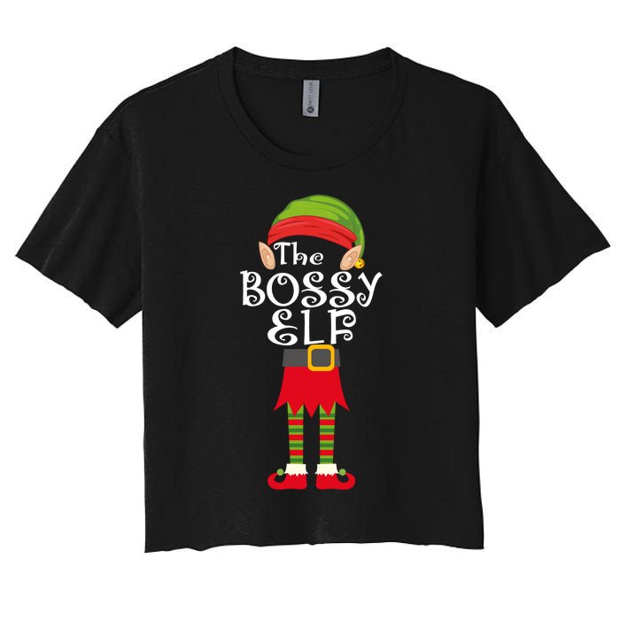 The Bossy Elf Women's Crop Top Tee