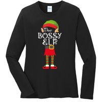 The Bossy Elf Ladies Long Sleeve Shirt