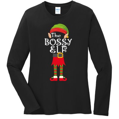 The Bossy Elf Ladies Long Sleeve Shirt