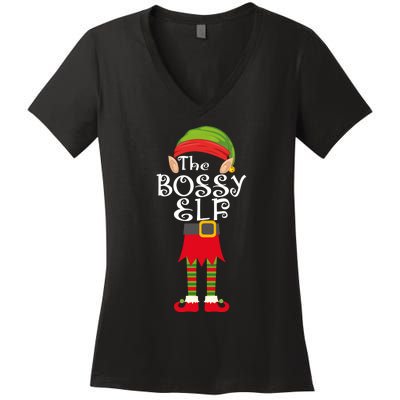 The Bossy Elf Women's V-Neck T-Shirt