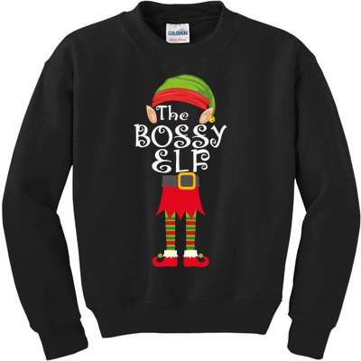 The Bossy Elf Kids Sweatshirt