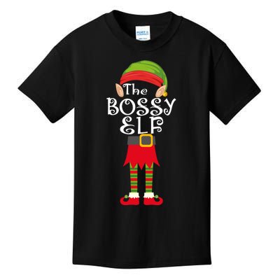 The Bossy Elf Kids T-Shirt