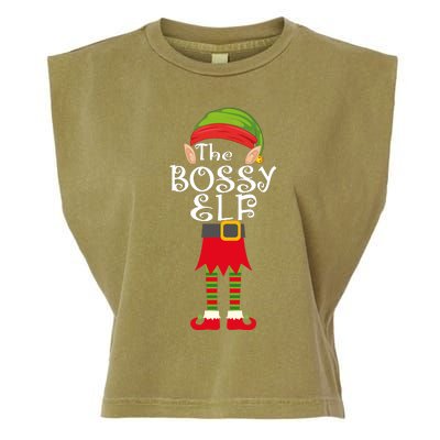 The Bossy Elf Garment-Dyed Women's Muscle Tee