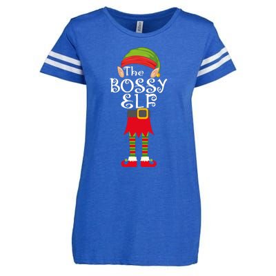 The Bossy Elf Enza Ladies Jersey Football T-Shirt