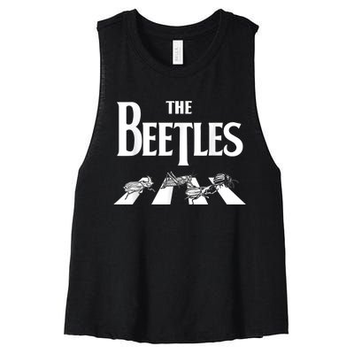 The Beetles Entomology Insect Collector Bug Entomologist Women's Racerback Cropped Tank