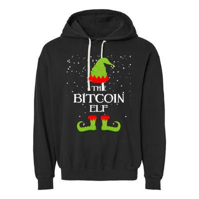The Bitcoin Elf Funny Family Matching Christmas Garment-Dyed Fleece Hoodie