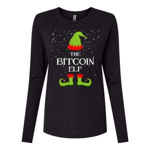 The Bitcoin Elf Funny Family Matching Christmas Womens Cotton Relaxed Long Sleeve T-Shirt