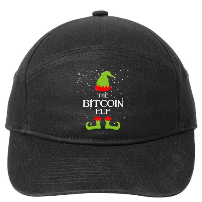 The Bitcoin Elf Funny Family Matching Christmas 7-Panel Snapback Hat