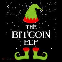 The Bitcoin Elf Funny Family Matching Christmas Flatbill Hat