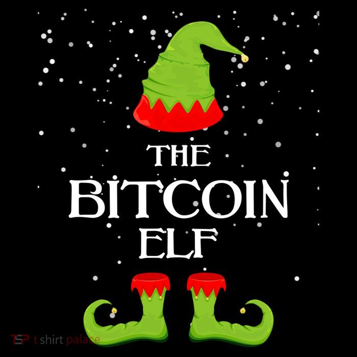 The Bitcoin Elf Funny Family Matching Christmas Flatbill Hat