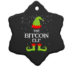 The Bitcoin Elf Funny Family Matching Christmas Ceramic Star Ornament