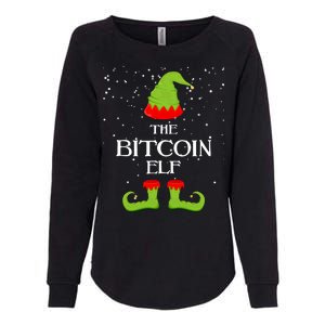 The Bitcoin Elf Funny Family Matching Christmas Womens California Wash Sweatshirt