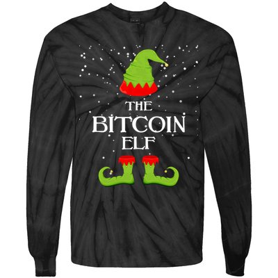 The Bitcoin Elf Funny Family Matching Christmas Tie-Dye Long Sleeve Shirt