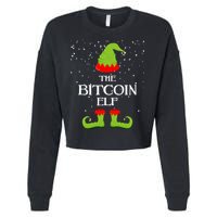 The Bitcoin Elf Funny Family Matching Christmas Cropped Pullover Crew