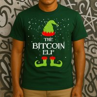 The Bitcoin Elf Funny Family Matching Christmas T-Shirt