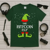The Bitcoin Elf Funny Family Matching Christmas T-Shirt