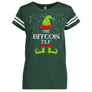 The Bitcoin Elf Funny Family Matching Christmas Enza Ladies Jersey Football T-Shirt