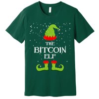 The Bitcoin Elf Funny Family Matching Christmas Premium T-Shirt