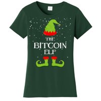 The Bitcoin Elf Funny Family Matching Christmas Women's T-Shirt