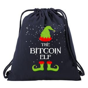 The Bitcoin Elf Funny Family Matching Christmas Drawstring Bag