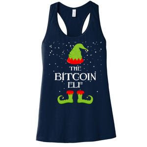 The Bitcoin Elf Funny Family Matching Christmas Women's Racerback Tank