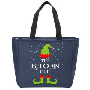 The Bitcoin Elf Funny Family Matching Christmas Zip Tote Bag