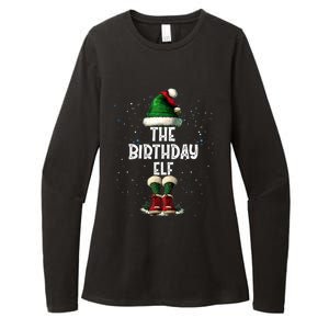 The Birthday Elf Costume Matching Family Christmas Elf Squad Gift Womens CVC Long Sleeve Shirt