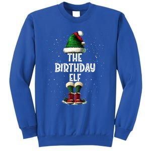 The Birthday Elf Costume Matching Family Christmas Elf Squad Gift Tall Sweatshirt