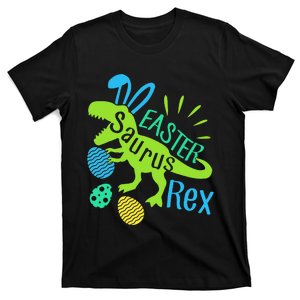 T-Rex Bunny Easter Egg Funny Easter Saurus Rex Hunting Egg T-Shirt