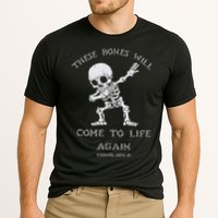 These Bones Ezekiel Christian Halloween Dabbing Skeleton  Cooling Performance Crew T-Shirt