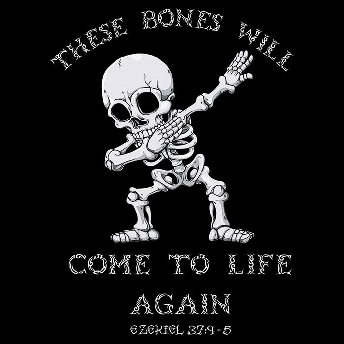 These Bones Ezekiel Christian Halloween Dabbing Skeleton  Mesh Reversible Basketball Jersey Tank