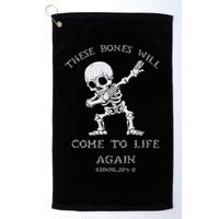 These Bones Ezekiel Christian Halloween Dabbing Skeleton  Golf Towel