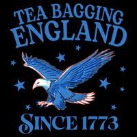 Tea Bagging England Since 1773 Patriotic Eagle Zip Tote Bag