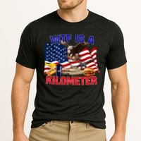The Bald Eagle American Flag Wtf Is A Kilometer Performance Shirt