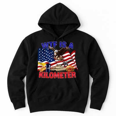 The Bald Eagle American Flag Wtf Is A Kilometer Hoodie