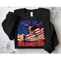 The Bald Eagle American Flag Wtf Is A Kilometer Sweatshirt