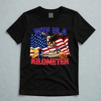 The Bald Eagle American Flag Wtf Is A Kilometer T-Shirt