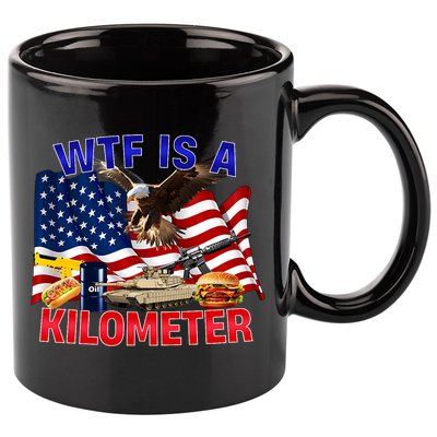 The Bald Eagle American Flag Wtf Is A Kilometer 11oz C Handle Ceramic Mug