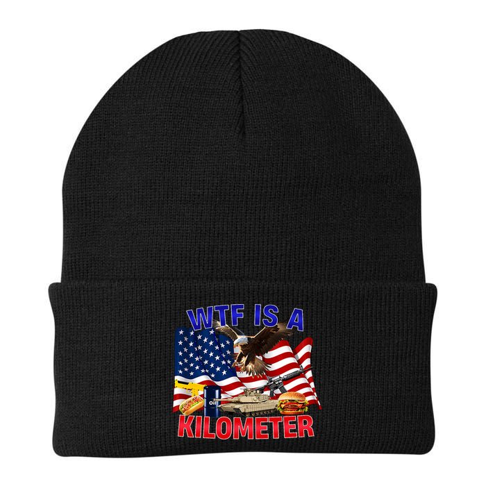 The Bald Eagle American Flag Wtf Is A Kilometer Beanie
