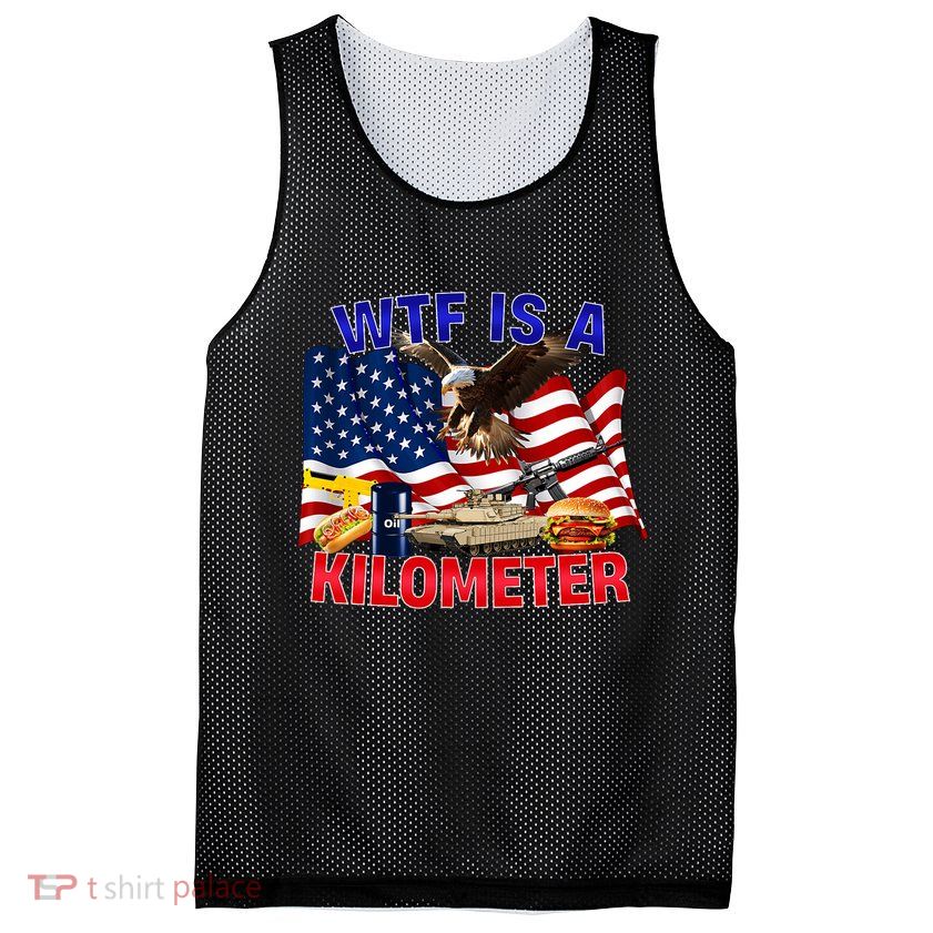 The Bald Eagle American Flag Wtf Is A Kilometer Mesh Reversible Basketball Jersey Tank