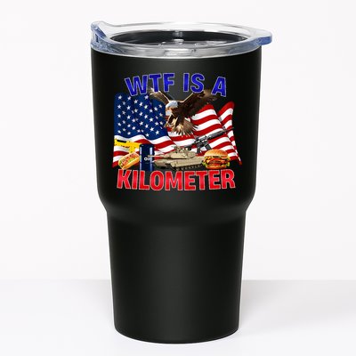 The Bald Eagle American Flag Wtf Is A Kilometer Tumbler