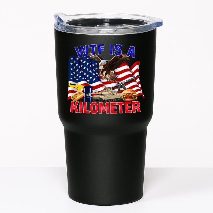 The Bald Eagle American Flag Wtf Is A Kilometer Tumbler