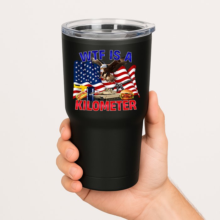 The Bald Eagle American Flag Wtf Is A Kilometer Tumbler