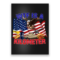 The Bald Eagle American Flag Wtf Is A Kilometer Poster